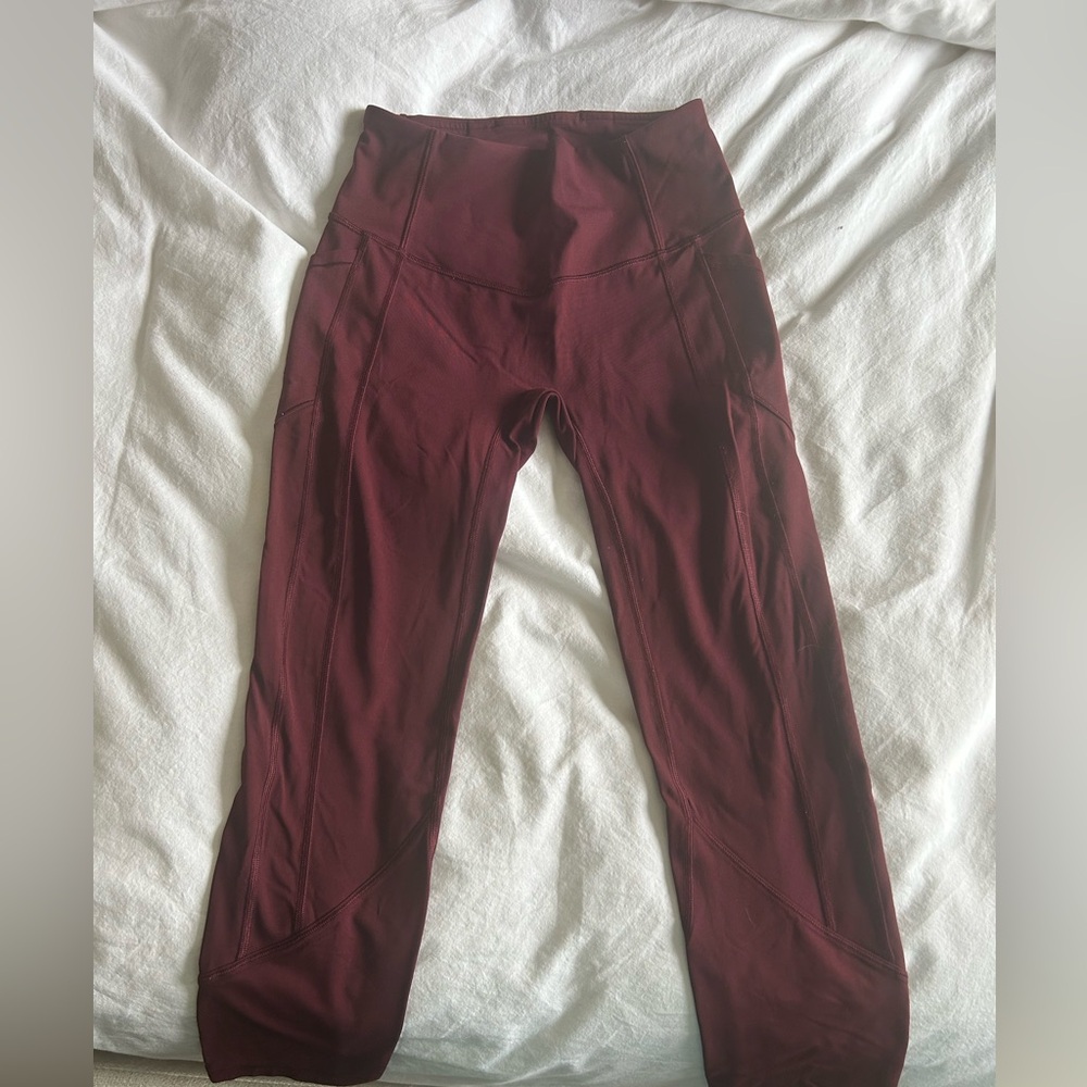 Lululemon wunder under with pocket 25"